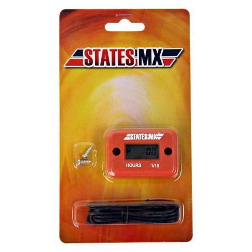 STATES MX Hour Meter Orange