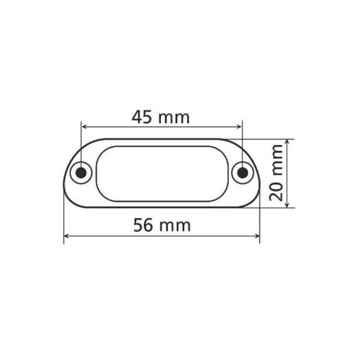 LAMPA Number Plate Light 4 LED 56x20mm