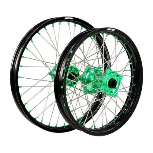 STATES MX Wheel Sets KX80/85 SW Bla/Grn
