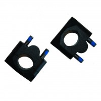 Handlebar Clamp Kit Adapts From 22 to 28mm Bars 19mm Rise Bk