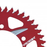 VORTEX ALLOY REAR SPROCKET 420-49T RED