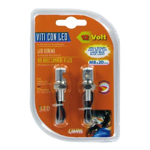 LAMPA Number Plate Set Blue Light LED*