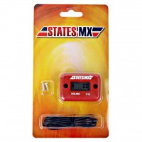 STATES MX Hour Meter Red