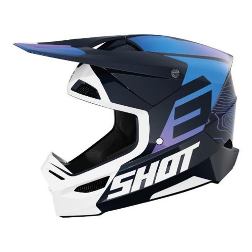 SHOT Kids Helmet Furious Apex Glossy Blue