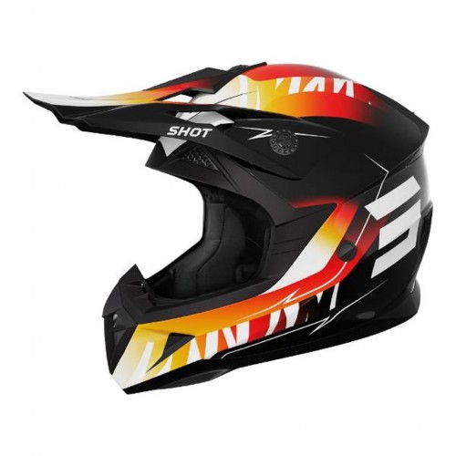 SHOT Kids Helmet Pulse X-Treme Glossy Orange/Red